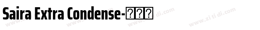 Saira Extra Condense字体转换